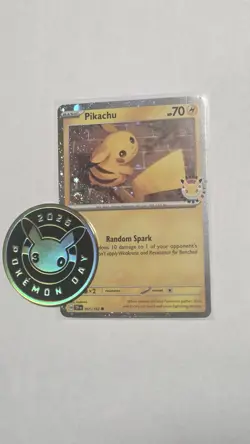 Pikachu 051 /162 Stamped 2026 Pokemon Day 30 Promo With Coin. - Image 1