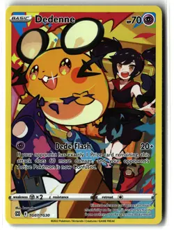 Dedenne ⭐ TG07/TG30 Holo Brilliant Stars Trainer Gallery Pokemon NM - Image 1