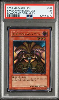 PSA 7 Exodia the Forbidden One 307-057 Invader of Darkness Japanese - Image 1
