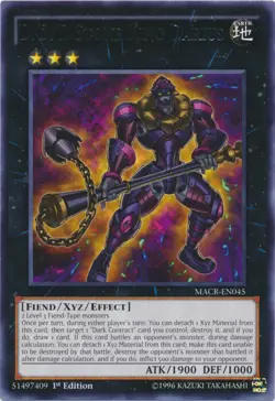 Yugioh! LP D/D/D Stone King Darius - MACR-EN045 - Rare - 1st Edition Lightly Pla - Image 1