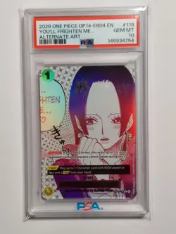 2026 One piece Op14-118 You’ll Frighten Me Alternate Art PSA 10 - Image 1