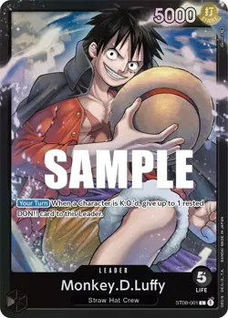 Monkey.D.Luffy Foil - ST08-001 LP - One Piece - Image 1