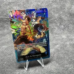 One Piece Ace & Newgate Foil Full Art Leader 5000 ST22-001 - Image 3
