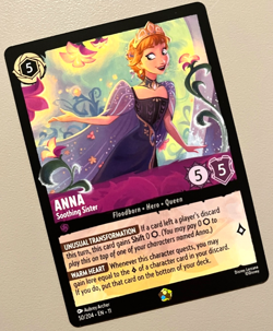 Disney Lorcana TCG Winterspell Anna - Soothing Sister - Image 1