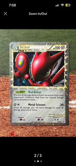 Pokemon Card - TCG - Scizor 84/90 - Undaunted - 2010 - Moderately Played - Image 2