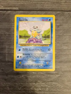 Squirtle Base Set Pokemon Card -63/102 - Image 1