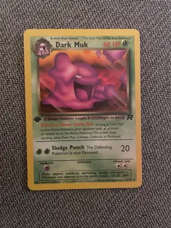 Pokemon Dark Muk TCG Card First Edition 41/82 - Image 1