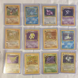 Vintage Pokemon Fossil Holo Rare Lot 12 Cards - Image 1