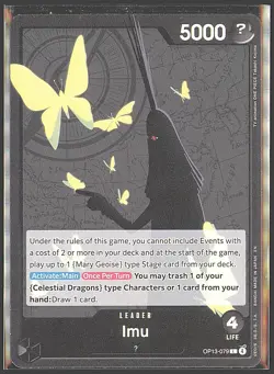 IMU One Piece Card Game Carrying on His Will OP13-079 Leader Base English - Image 1