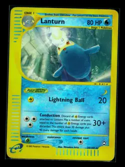 Pokemon card Lanturn Aquapolis Rare Reverse Holo 20/147 MP - Image 1