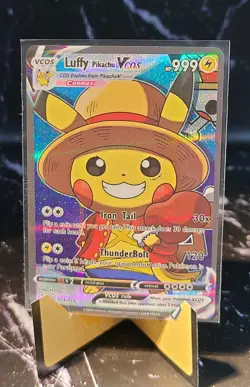 Luffy Pikachu VCOS 024/055 Full Art Holo Pokemon Card - Image 1