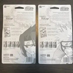2006 Naruto Path to Hokage Blister Pack 2x CCG Card Game Silver Gold Art Sealed - Image 2