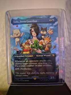 Lulu, Stern Guardian: Borderless Chocobo Track Foil Final Fantasy MTG NM - Image 1