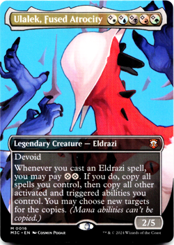 Ulalek, Fused Atrocity (Borderless) - Commander: Modern Horizons 3 - MTG M3C NM - Image 1