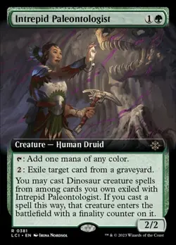 1 x Intrepid Paleontologist - Foil - Extended Art - The Lost Caverns of Ixalan - - Image 1