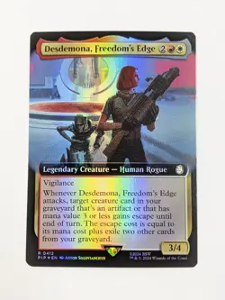 Desdemona, Freedon's Edge - PIP 0412 - MTG Magic Fallout Foil Extended Art - Image 1