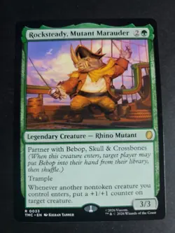 Rocksteady, Mutant Marauder Rare MTG Ninja Turtles Commander - Image 1