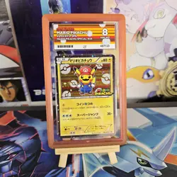 Pokemon TCG - Mario Pikachu 293/XY-P - Japanese Exclusive Holo Rare Card ACE 8 - Image 1