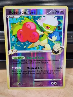 Roserade C 40/147 Holo Supreme Victors SP Cynthia Pokemon NM - Image 1