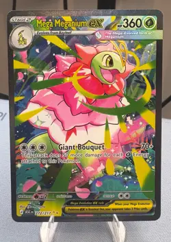 Pokemon Mega Meganium ex 272/217 Ascended Heroes Special Illustration Rare NM - Image 1