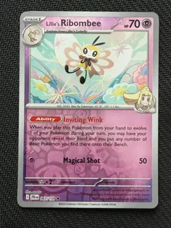 Ribombee Reverse Holo ~ Cute Pokemon & Pink & Pastel Gallery - Image 1
