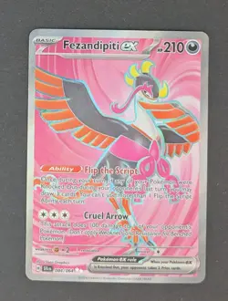 Fezandipiti ex 084/064 Sv: Shrouded Fable Holo Pokemon Card Full Art TCG - Image 1