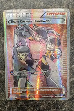 Pokemon Team Rocket’s Handiwork Full Art 124/124 – Fates Collide – LP 💥 - Image 1