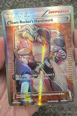 Pokemon Team Rocket’s Handiwork Full Art 124/124 – Fates Collide – LP 💥 - Image 3