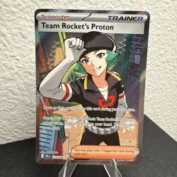 Team Rocket’s Proton 227/182 Pokemon Full Art Trainer DRI Destined Rivals NM/M - Image 2