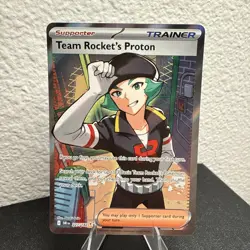 Team Rocket’s Proton 227/182 Pokemon Full Art Trainer DRI Destined Rivals NM/M - Image 3
