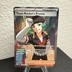 Team Rocket’s Proton 227/182 Pokemon Full Art Trainer DRI Destined Rivals NM/M - Image 4