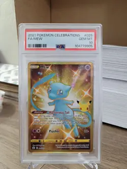 Gold Mew #25/25 PSA 10 - 2021 Celebrations Pokemon - Image 1