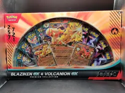 Pokemon TCG: Blaziken ex & Volcanion ex Premium Collection Amazon - Image 1
