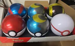 Pokemon Pokeball Tins Lot Of 6 Pokeballs *EMPTY* With 3 Packs! *see description* - Image 1