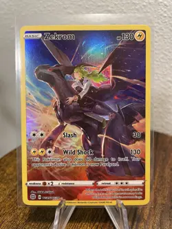 Pokemon TCG: Zekrom TG05/TG30 Full Art Ultra Rare Brilliant Stars Gallery - LP - Image 1