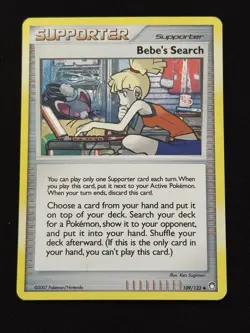 Bebe’s Search #109/123 - Pokemon TCG - Mysterious Treasures - Holo - LP - Image 1