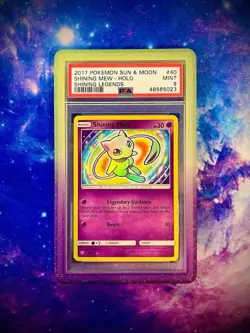 Pokemon TCG Shining Mew 40/73 Shining Legends Sun & Moon Holo Rare English PSA 9 - Image 1