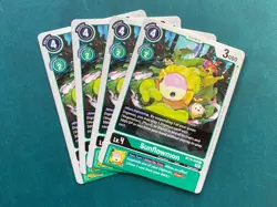 Sunflowmon BT10-048 Playset Xros Encounter Digimon Card Game x4 - Image 1