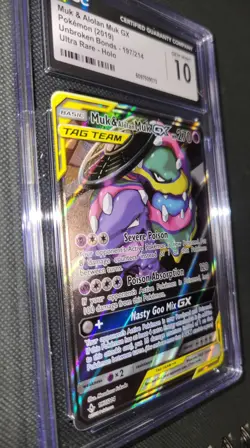 Pokemon Card TCG Muk & Alolan Muk GX 197 / 214 Unbroken Bonds - CGC 10 Gem Mint - Image 5