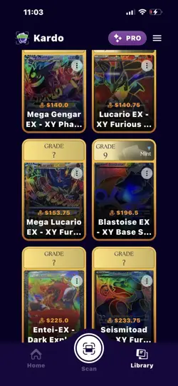 Pokemon EX Full Art Holo Card Lot Mega Lucario, Gengar, Rayquaza XY Sets English - Image 2