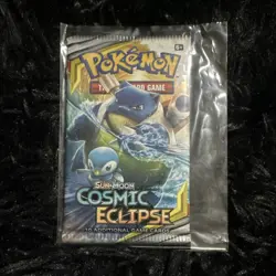 Pokemon Cosmic Eclipse Booster Pack 10 Cards English Blastoise Piplup 2019 - Image 1