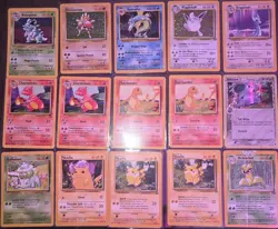 Vintage Pokemon WOTC Lot 66 Cards HOLO + Non-Holo Base/Jungle/Fossil ALL DAMAGED - Image 1