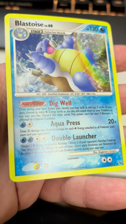 Blastoise - 2/127 - Pokemon Platinum Holo Card NM - Image 2