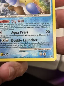 Blastoise - 2/127 - Pokemon Platinum Holo Card NM - Image 4