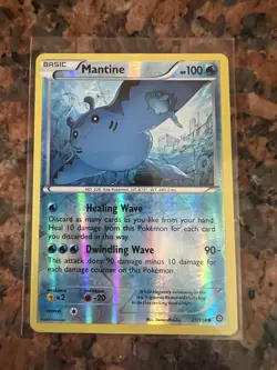 Mantine 27/114 Reverse Holo XY Steam Siege Pokemon TCG Card NM - Image 1