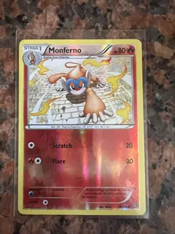 Pokemon Card Monferno Steam Siege 19/114 Reverse Holo Uncommon NM - Image 1