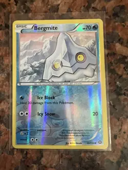Pokemon Card: Bergmite REVERSE HOLO 36/114 Steam Siege NM - Image 1