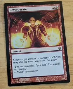 X 1 Reverberate FOIL NM-M Premium Deck 020 MTG Magic The Gathering - Image 2