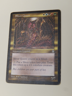 Magic The Gathering MTG Sliver Queen Stronghold HP Heavy Play RARE VINTAGE - Image 2