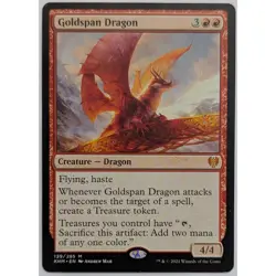 Goldspan Dragon, Kaldheim (KHM) #139 NM MTG - Image 1